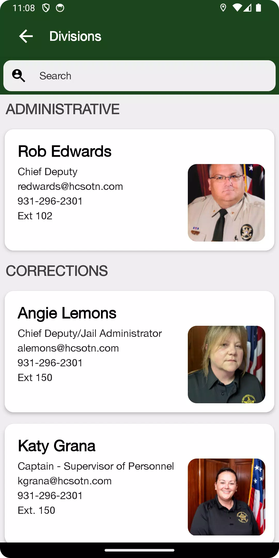 Humphreys County TN Sheriff Screenshots