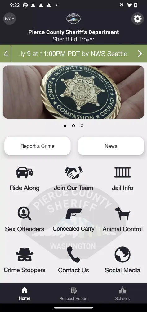 Pierce County Sheriff’s Office Screenshots