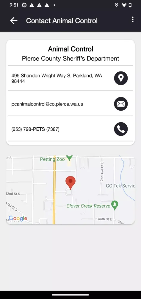 Pierce County Sheriff’s Office Screenshots