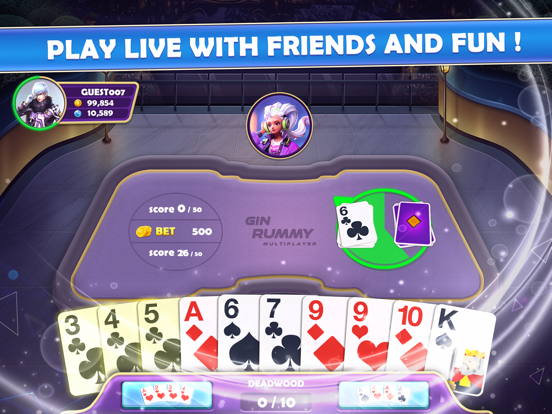 GinRummy Multiplayer iPad 스크린샷