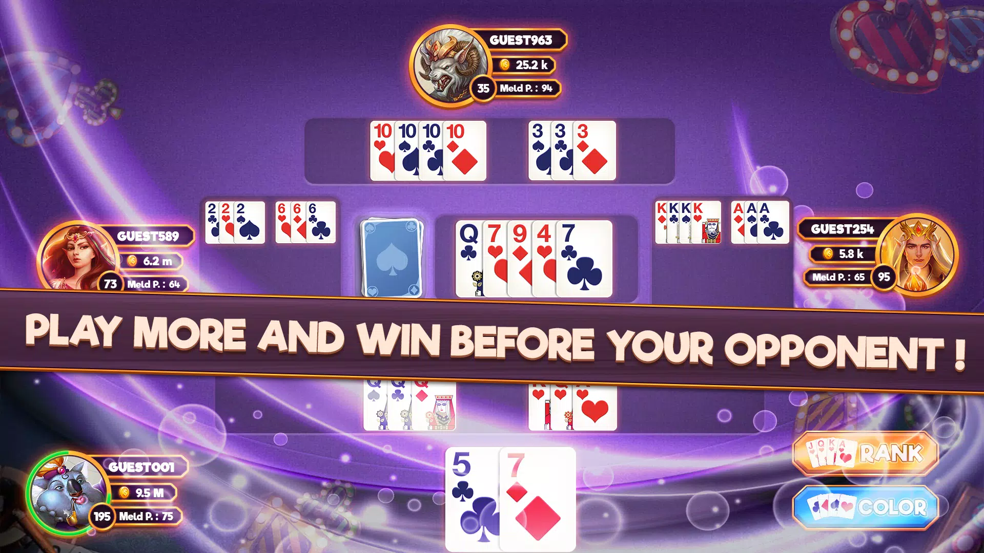 Rummy 500 Screenshots