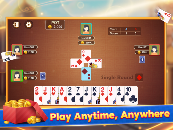 Ảnh chụp màn hình của Tarneeb: The Classic Game iPad