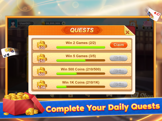 Ảnh chụp màn hình của Tarneeb: The Classic Game iPad