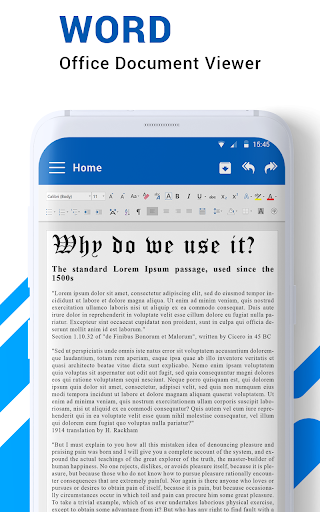 Word Office - PDF, XLSX, Docx Screenshots