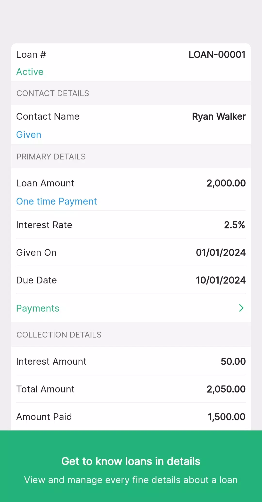 Loan Management System Screenshots