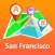 San Francisco offline map with public transport route planner for my journey