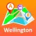 Wellington offline map with public transport route planner for my journey