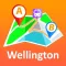 Wellington offline map with public transport route planner for my journey