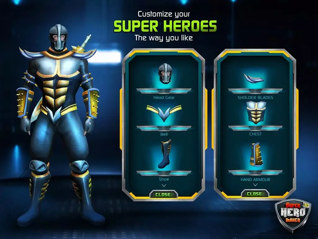 Superhero Maker 3D Screenshots