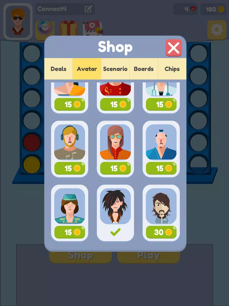 4 in a row online connect four iPad Screenshots