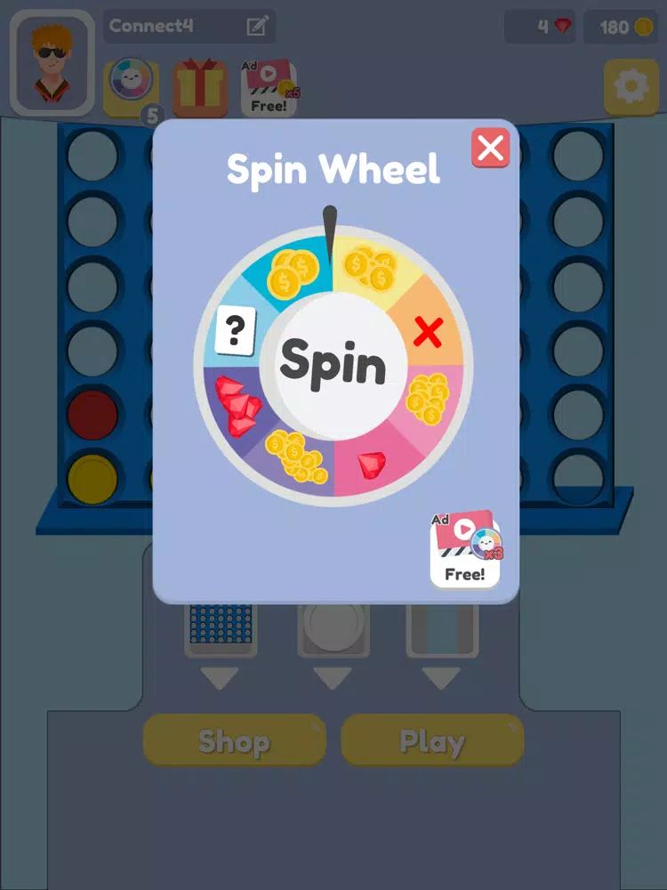 4 in a row online connect four iPad Screenshots