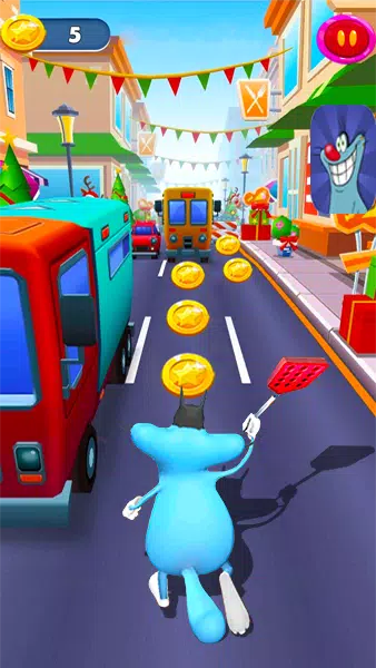 Oggy & Cafards Endless Runner 스크린샷
