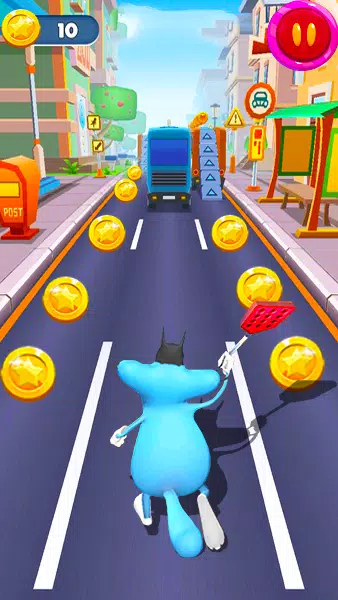 Oggy & Cafards Endless Runner 스크린샷