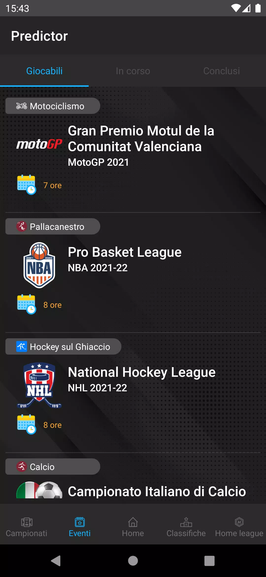 Predictor Screenshots