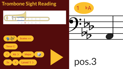 Trombone Sight Reading Screenshots