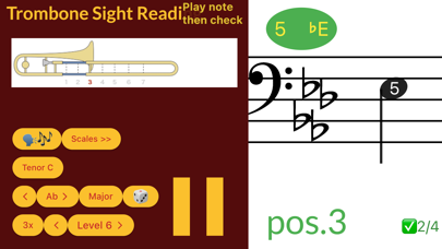 Trombone Sight Reading Screenshots