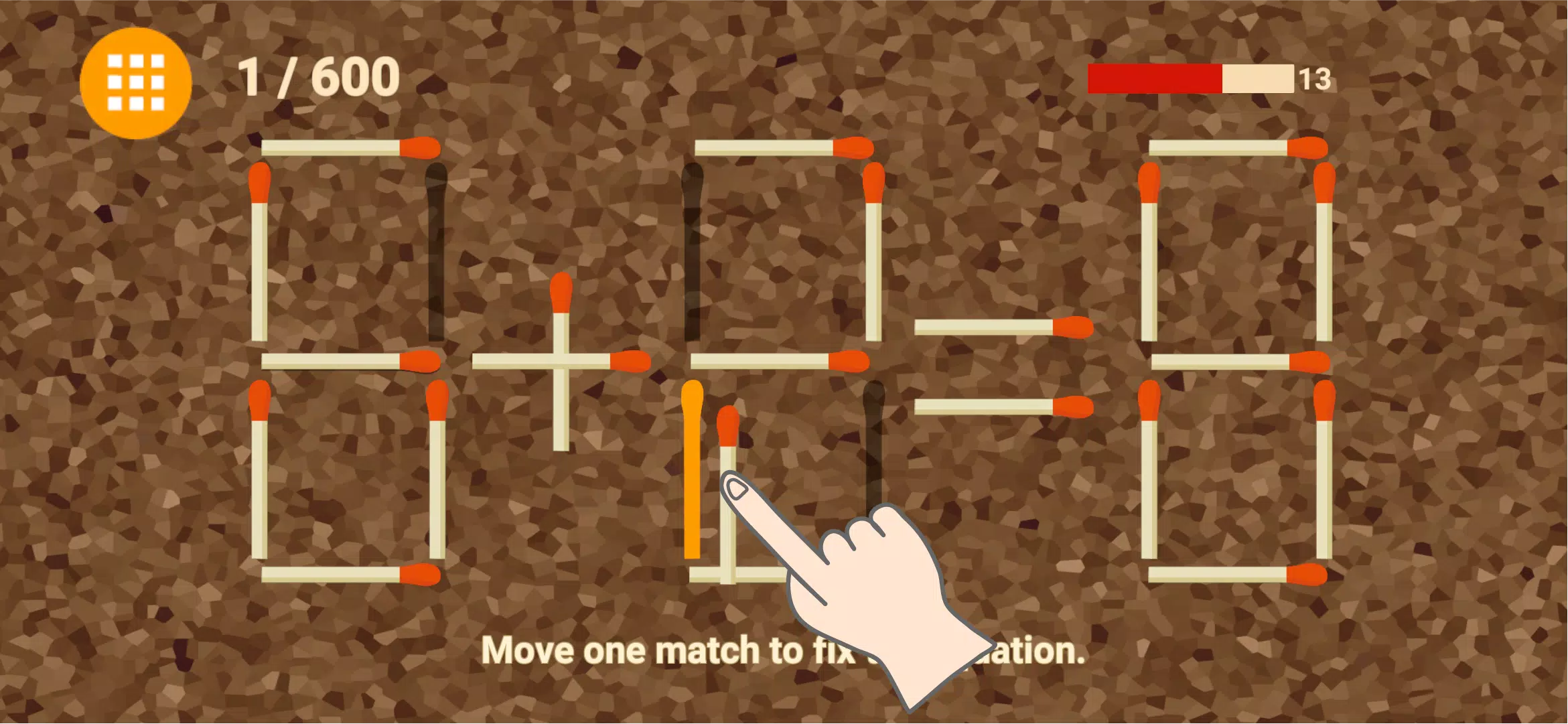 Matchstick - Math Puzzle Game स्क्रीनशॉट
