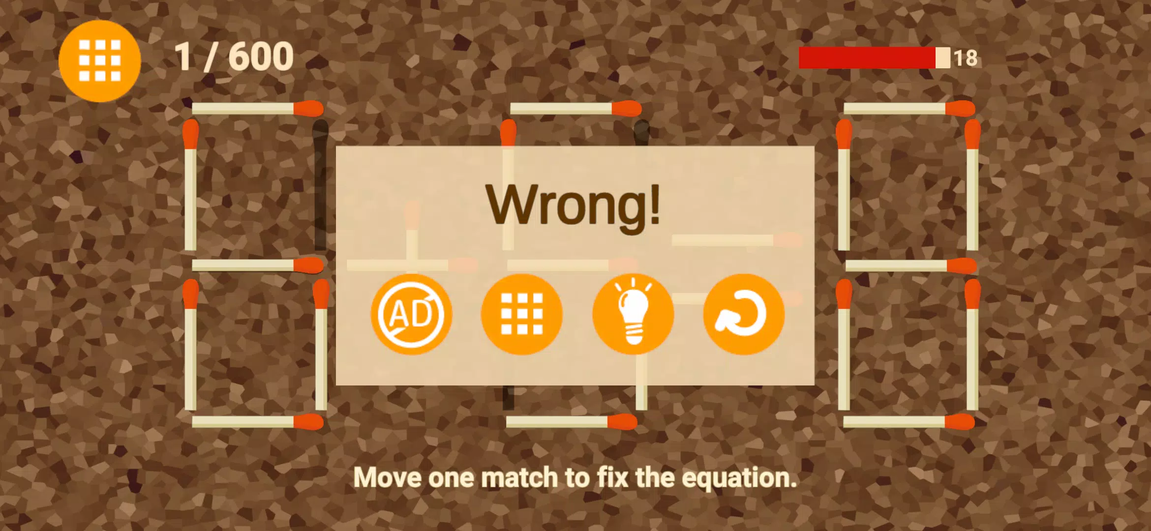 Matchstick - Math Puzzle Game स्क्रीनशॉट