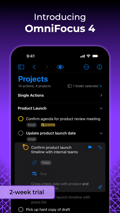 OmniFocus 4 Screenshots