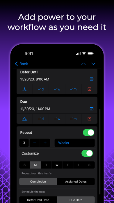 OmniFocus 4 Screenshots