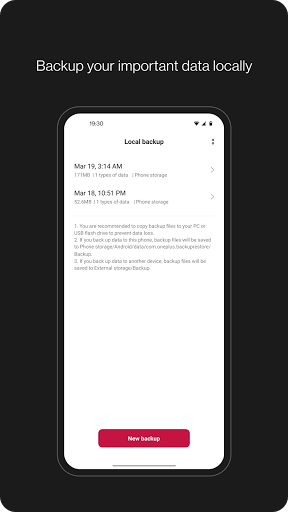 Clone Phone - OnePlus app Screenshots