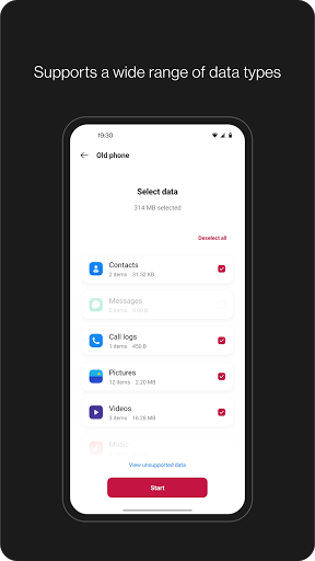 Clone Phone - OnePlus app Screenshots