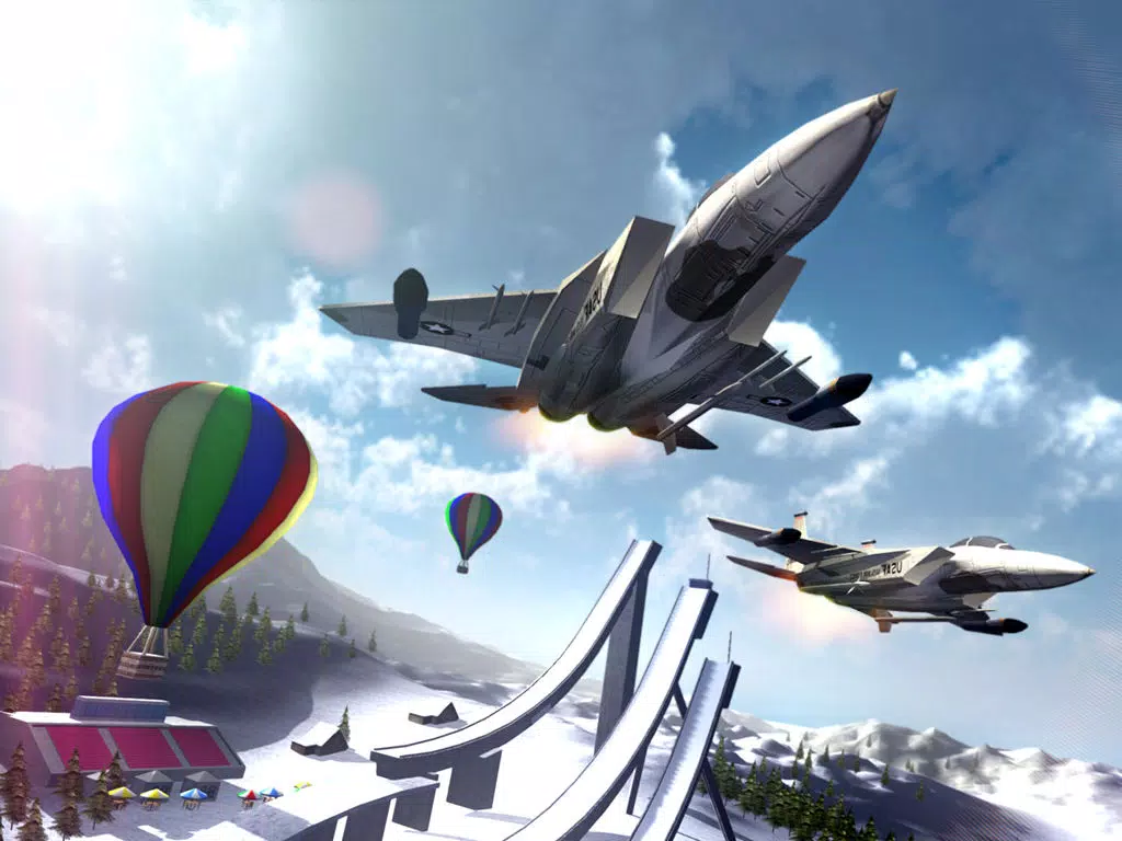 Frozen Air War Jet Fighter iPad Screenshots
