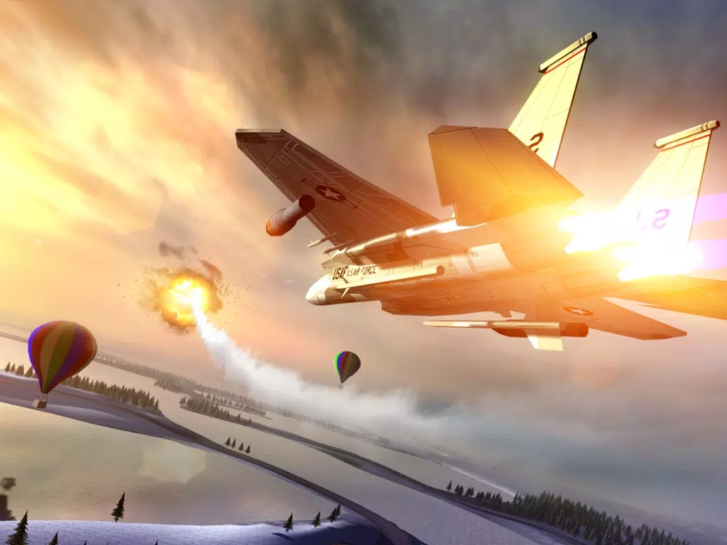 Frozen Air War Jet Fighter iPad Screenshots