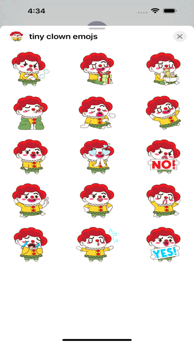 tiny clown emojis Screenshots