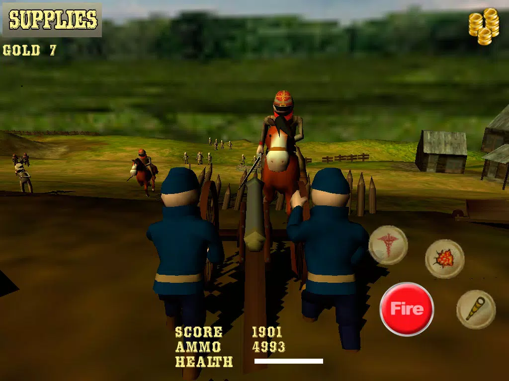 AAA American Civil War Cannon Shooter : Defend the Reds or Blues and Win the War iPad 应用截图
