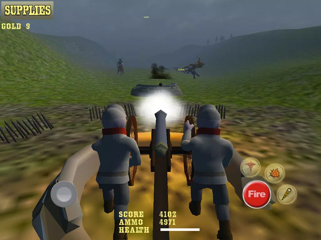 AAA American Civil War Cannon Shooter : Defend the Reds or Blues and Win the War iPad 应用截图