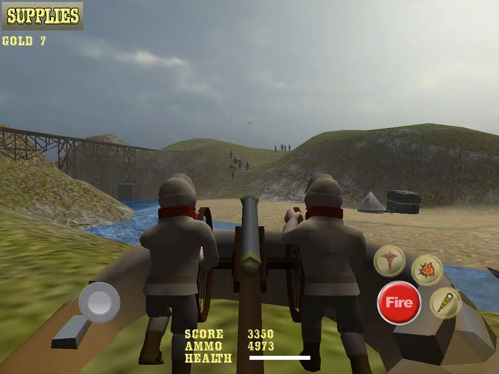AAA American Civil War Cannon Shooter : Defend the Reds or Blues and Win the War iPad 应用截图