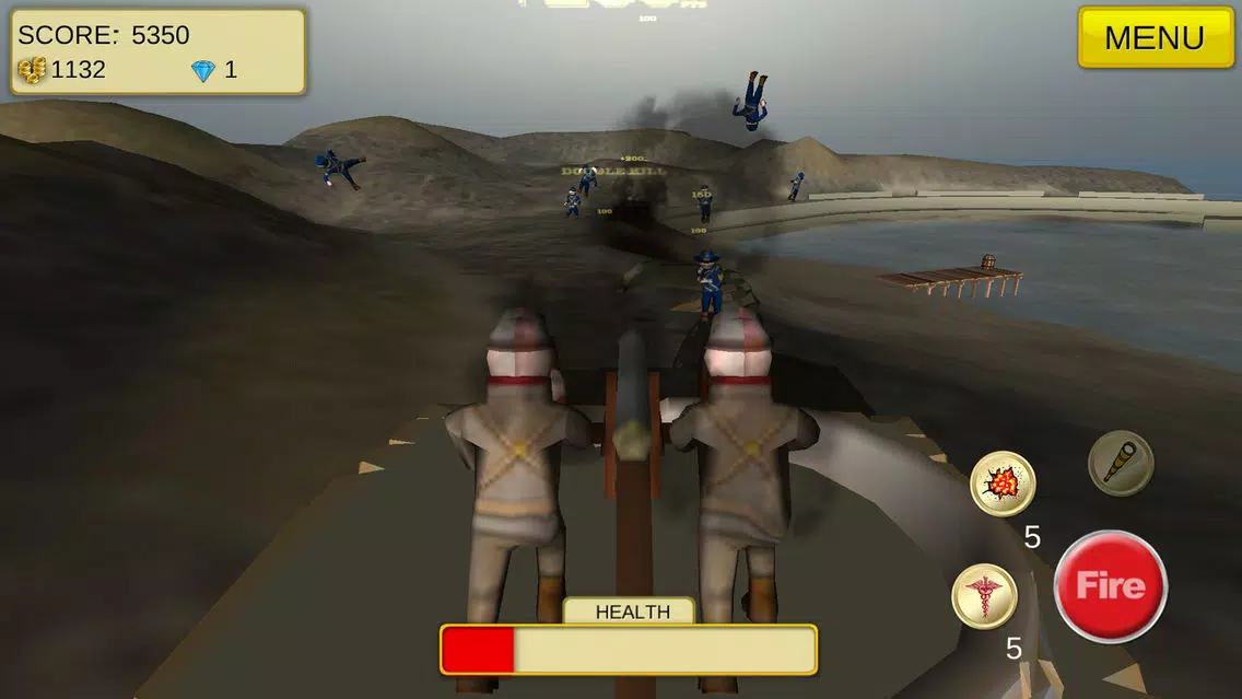AAA American Civil War Cannon Shooter : Defend the Reds or Blues and Win the War应用截图