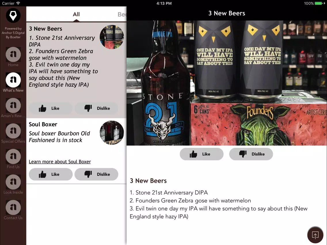 Aman's Beer + Wine iPad Ekran Görüntüleri