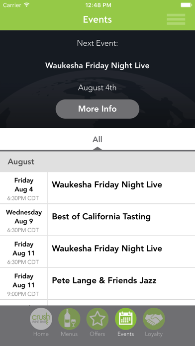 Crush Wine Bar Screenshots