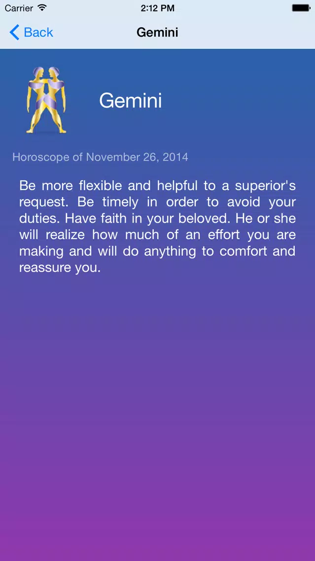 Capturas de tela do Free Daily Horoscope