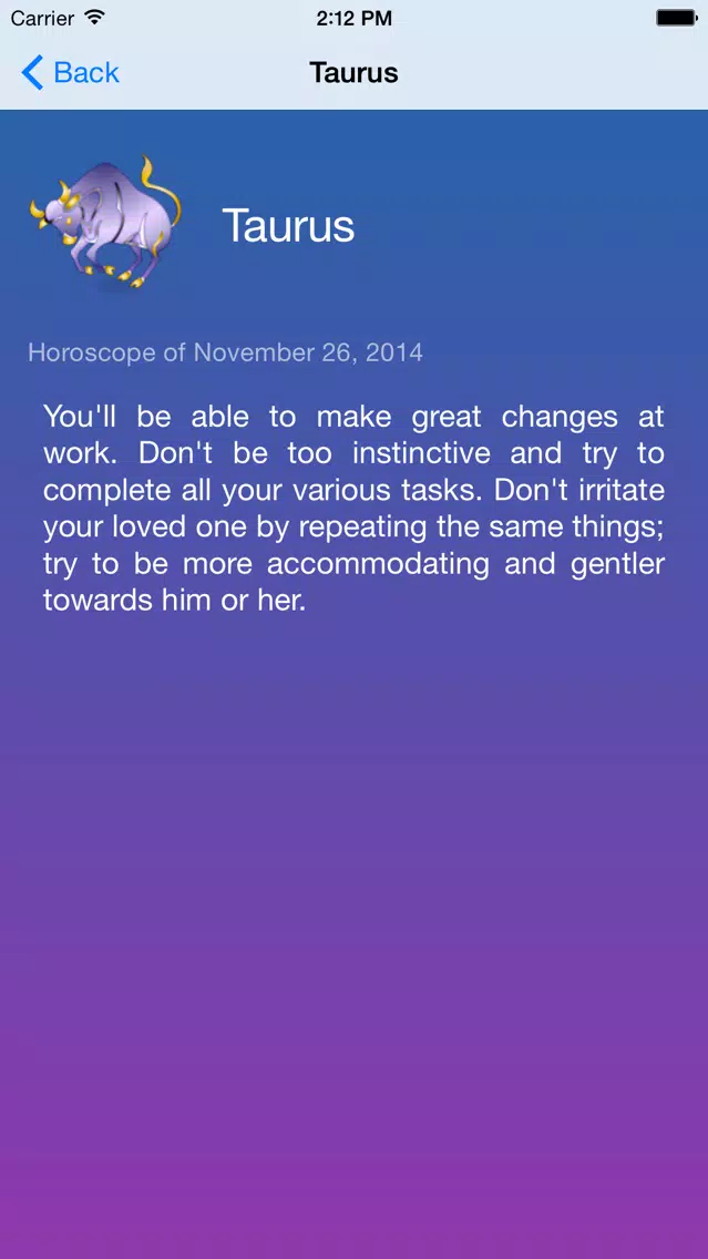 Capturas de tela do Free Daily Horoscope