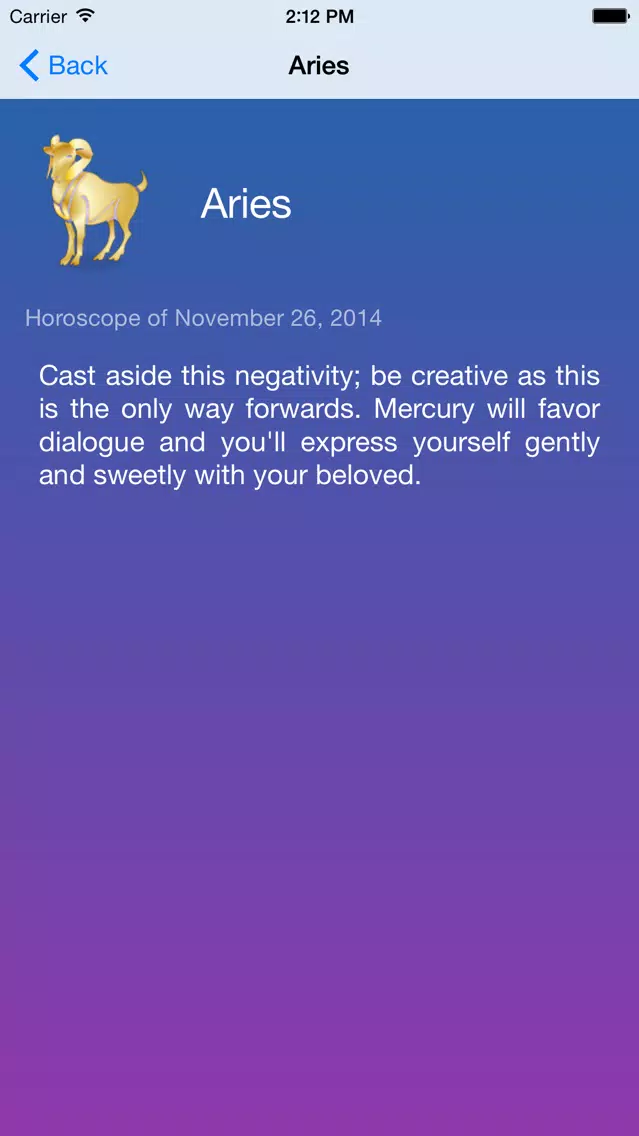 Capturas de tela do Free Daily Horoscope