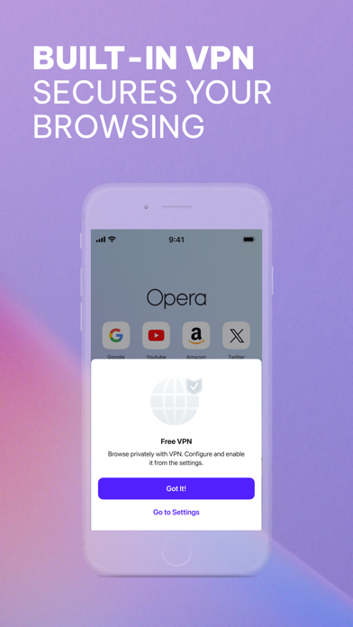 تصاویر Opera: AI browser with VPN