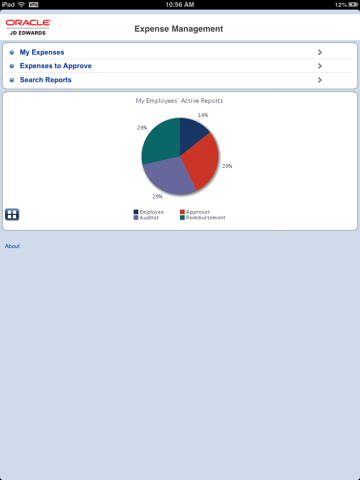 JD Edwards EnterpriseOne Mobile Applications iPad Screenshots