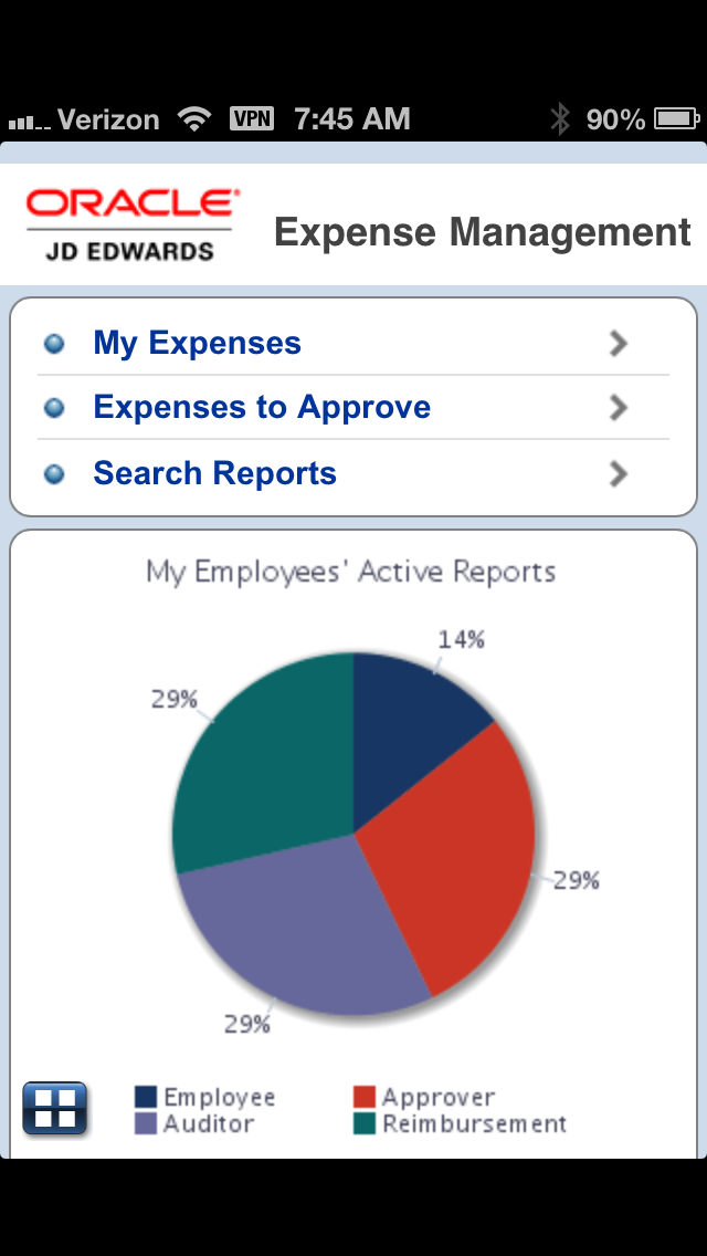 JD Edwards EnterpriseOne Mobile Applications Screenshots