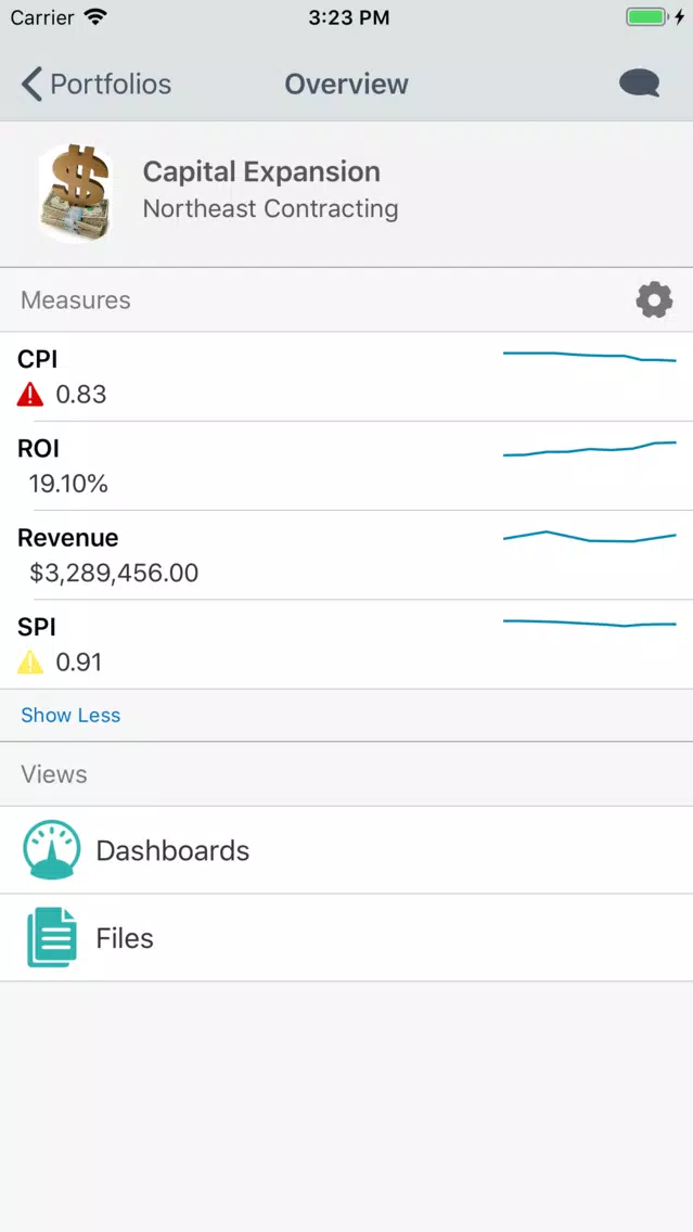 Oracle Primavera Portfolios Screenshots