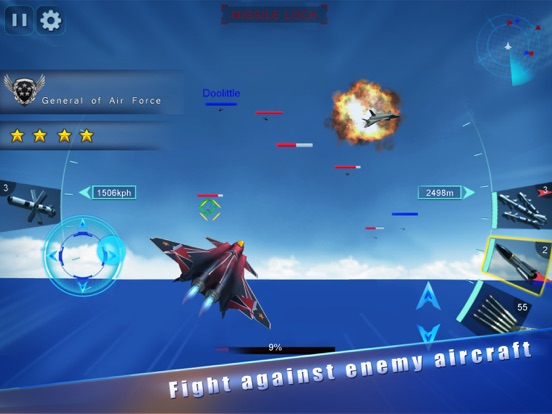 Air Battle - Sky Fighters 3D iPad 應用截圖