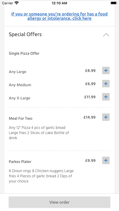Parkes Pizza & Kebab House, Screenshots