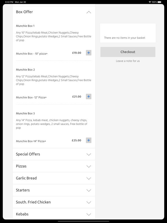 Star Pizza, Consett iPad Screenshots