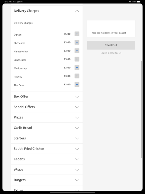 Star Pizza, Consett iPad Screenshots