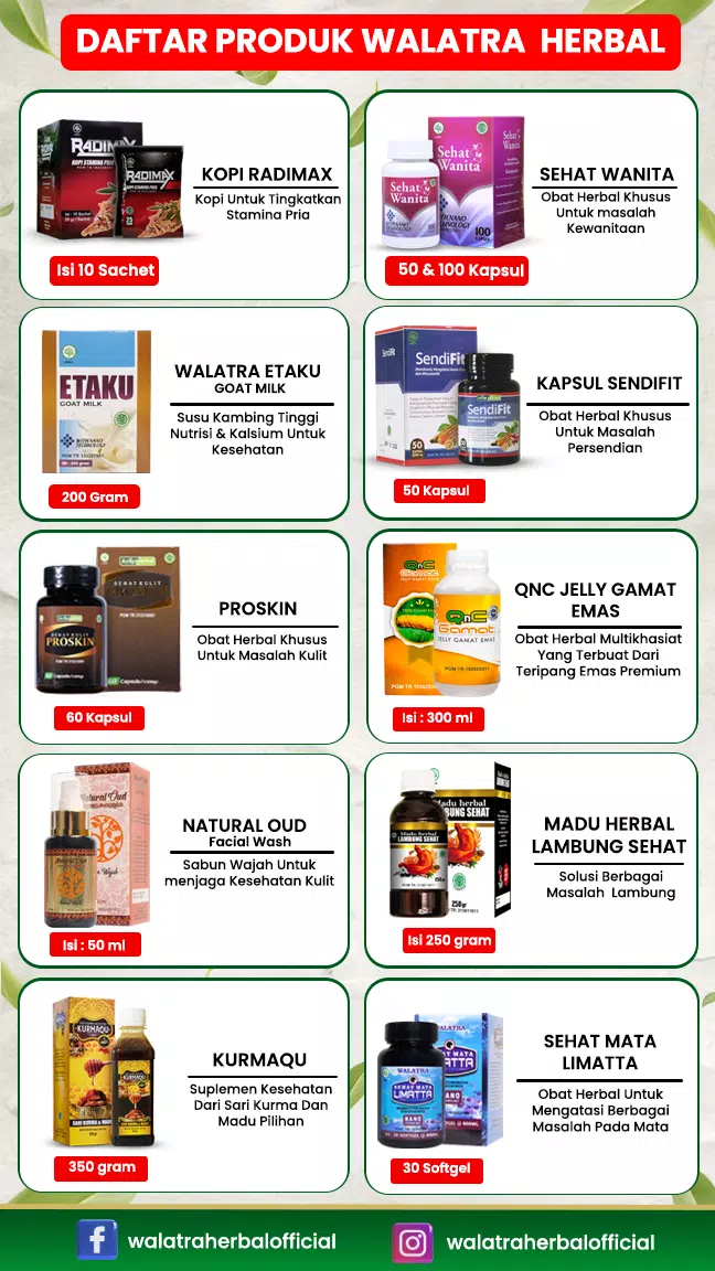 Original Walatra Herbal Screenshots