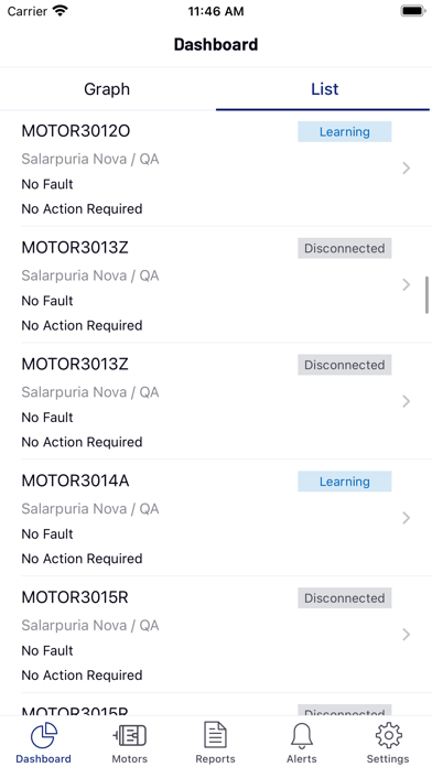 OLS Monitoring SMS Screenshots
