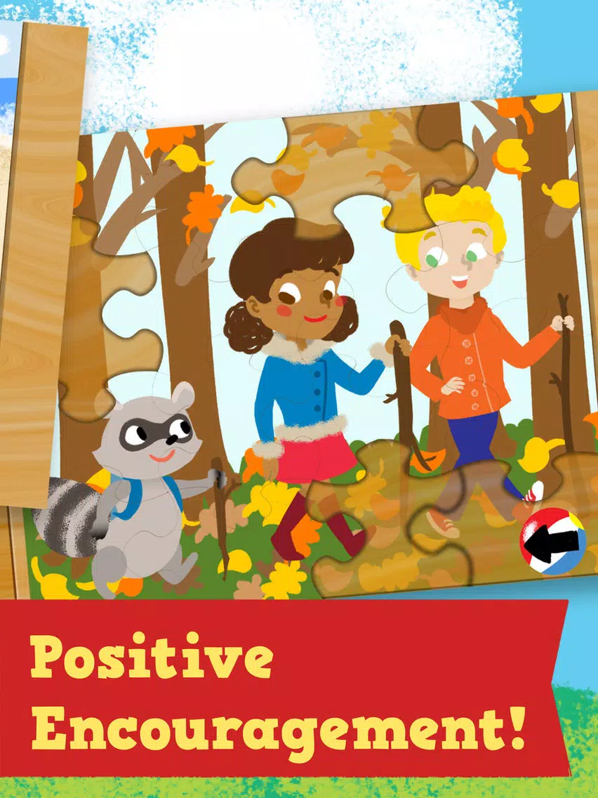 Kids Season Puzzles: Animated Spring, Summer, Fall and Winter Wooden Jigsaw Puzzle Games for Toddler and Preschool Boys and Girls - Education Edition iPad Screenshots