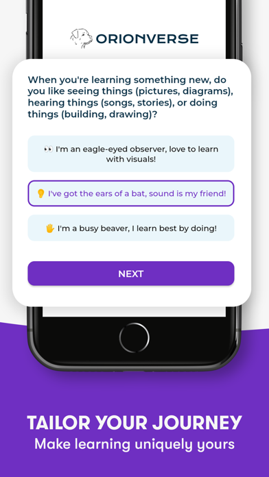 OrionVerse AI-Powered Learning Screenshots